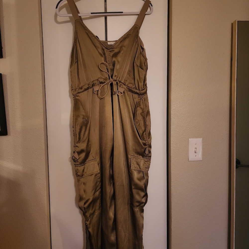 Elegant Tan Jumpsuit